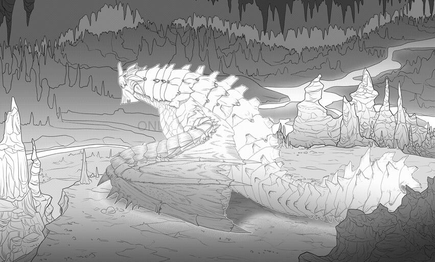 B&W+shading Black and white character illustration/sketch