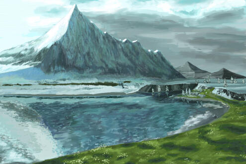 landscape Landscape drawing with insignificant or no human/animal presence